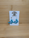 3D Printed Blue Butterfly Earrings - Lightweight Statement Jewelry - Hand-Finished Butterfly Dangles - Rev’s Side Quest 3D Print Shop